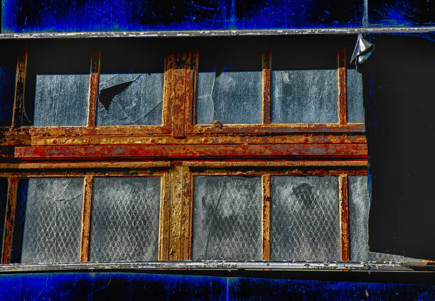 Briken window in an abandoned building
