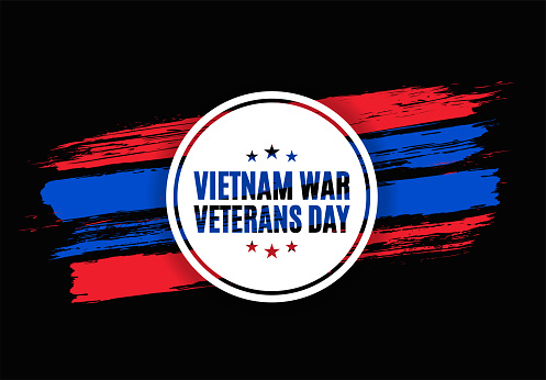 Vietnam War Veterans Day watercolor poster, card. Vector illustration