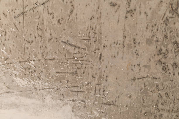 concrete ceiling, gray color, apartment repair