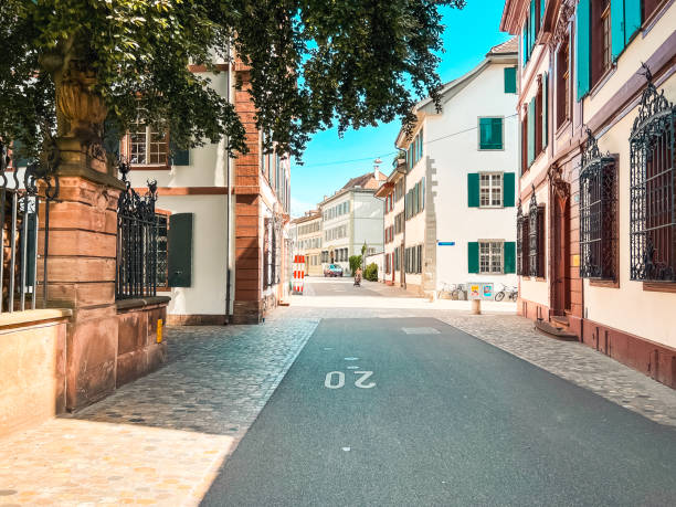 Charming City Street Views in Basel, Switzerland