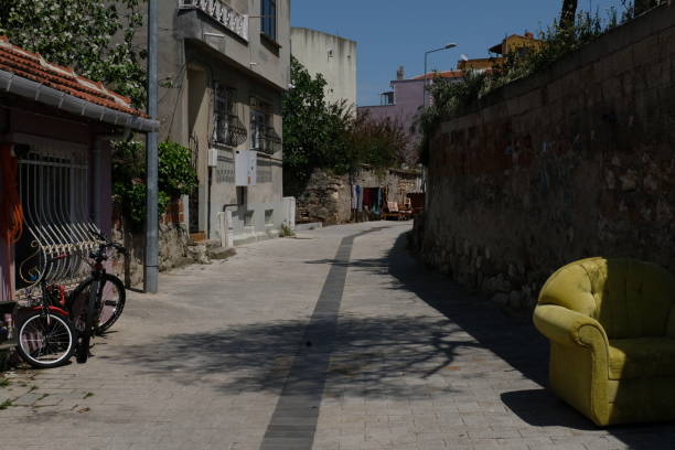 istock Narrow street and the light 2079208939