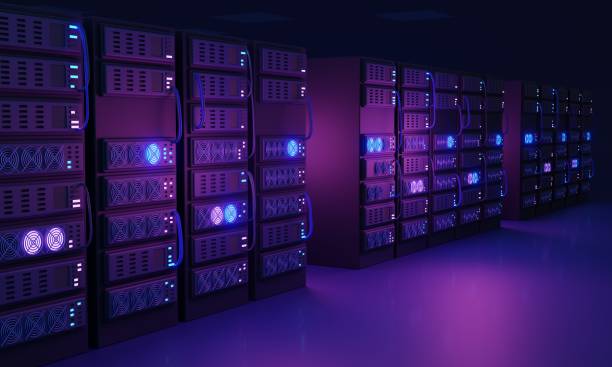 istock Data center with servers for information storage 3D illustration concept 2079272813