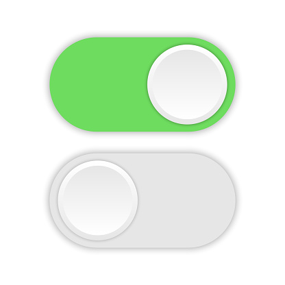 Switch Toggle Buttons Switch Buttons App Switch Button Interface Vector ...