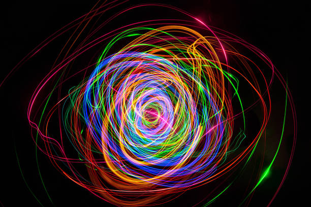 istock Moving swirls of colored lights 2079407672
