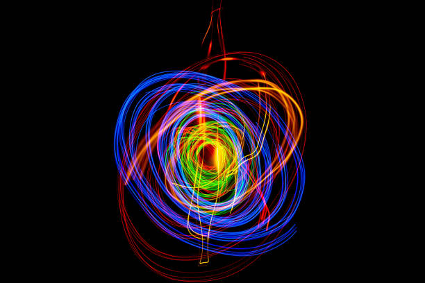 istock Moving swirls of colored lights 2079407685