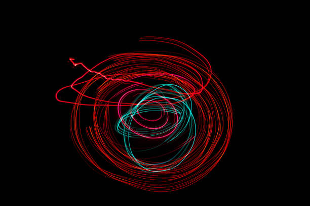 Stripes of light with various colors