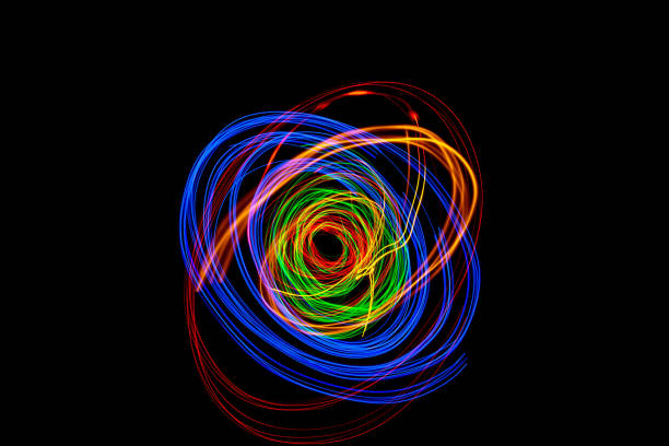 istock Moving swirls of colored lights 2079409252