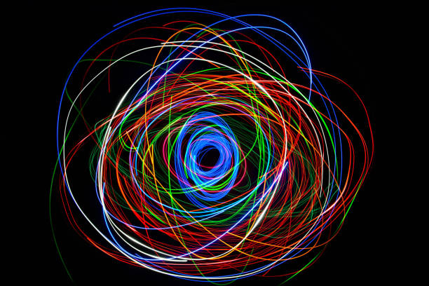 istock Moving swirls of colored lights 2079409759