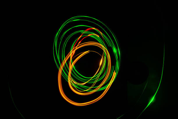 istock Moving swirls of colored lights 2079409762