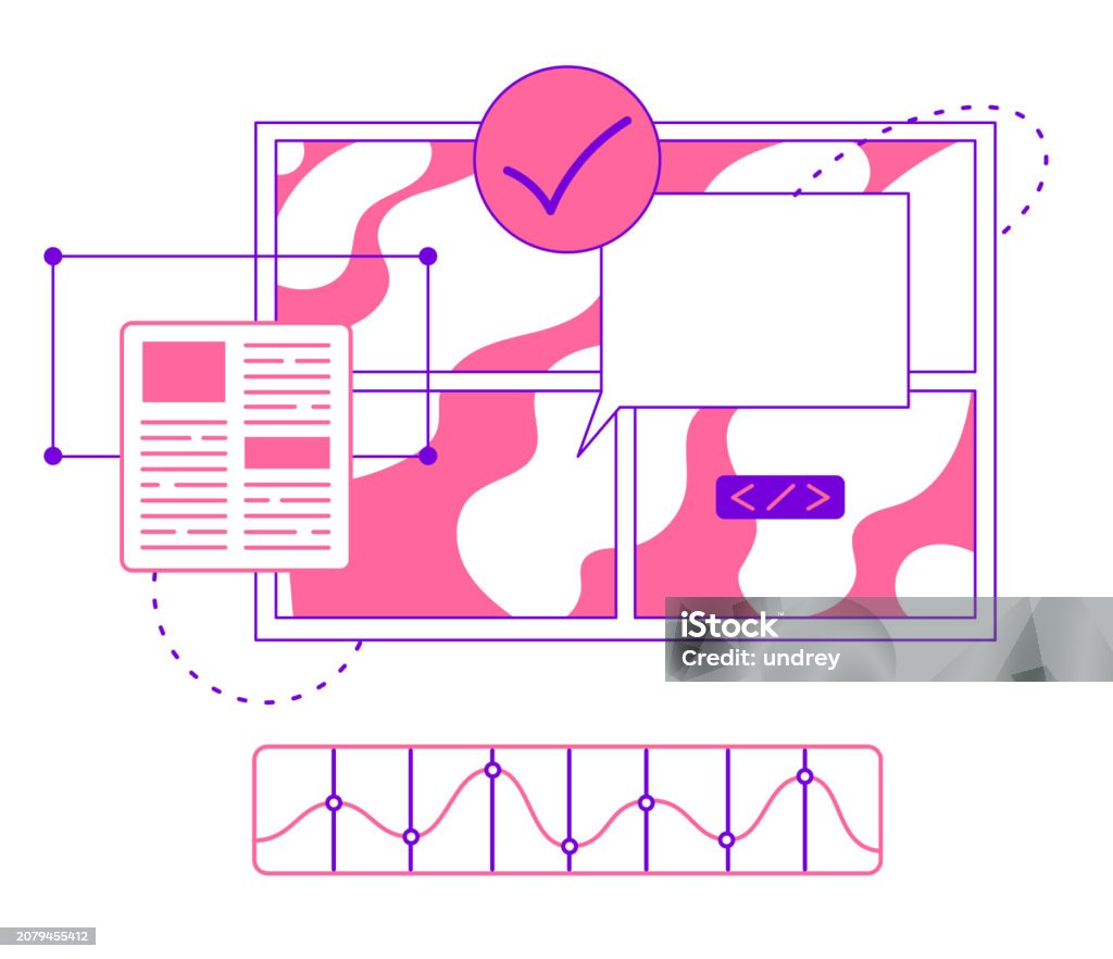 Information Interface Window Design Data Stock Illustration - Download ...