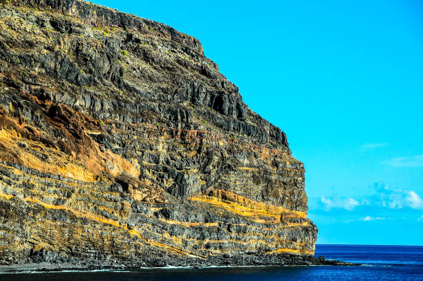 View of La Gomera Canary Islands from the Ocean