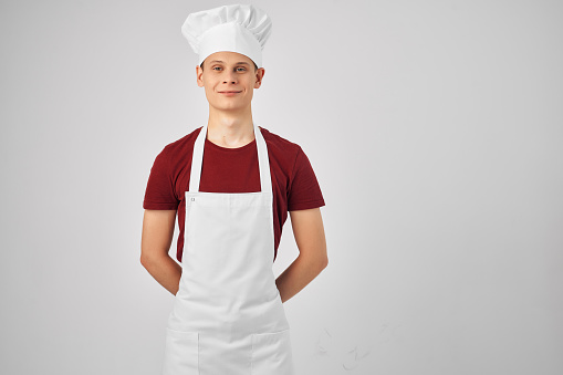 chef apron for cooking food professional restaurant. High quality photo