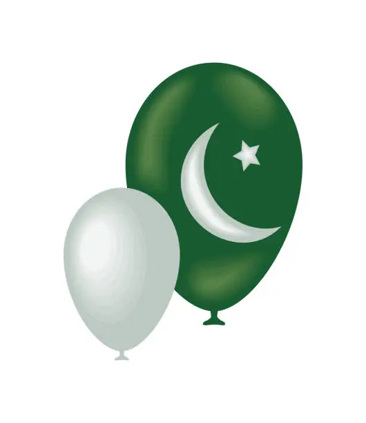 Vector illustration of pakistan day celebration