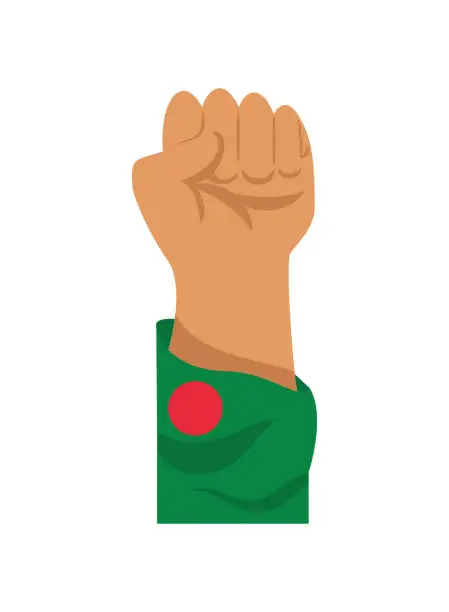 Vector illustration of bangladesh independence day unity