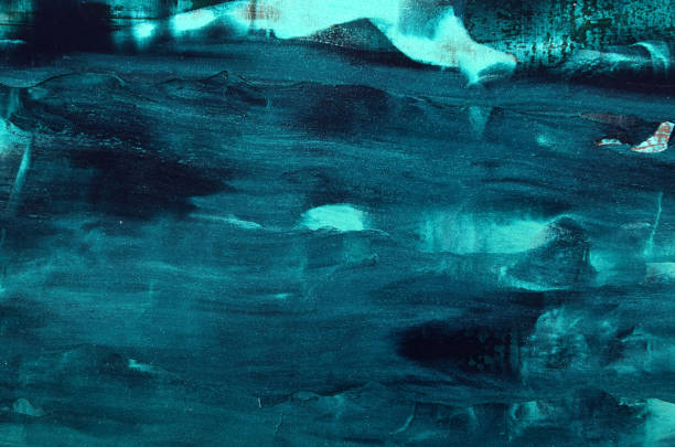 abstract art background in bright blue and cyan colors