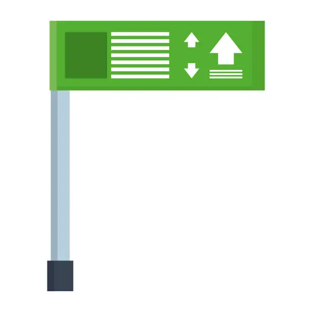 Vector illustration of traffic route sign