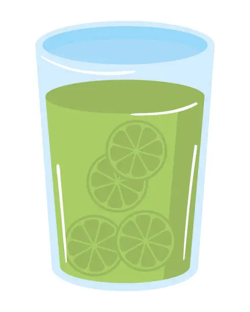 Vector illustration of lemonada glass beverage