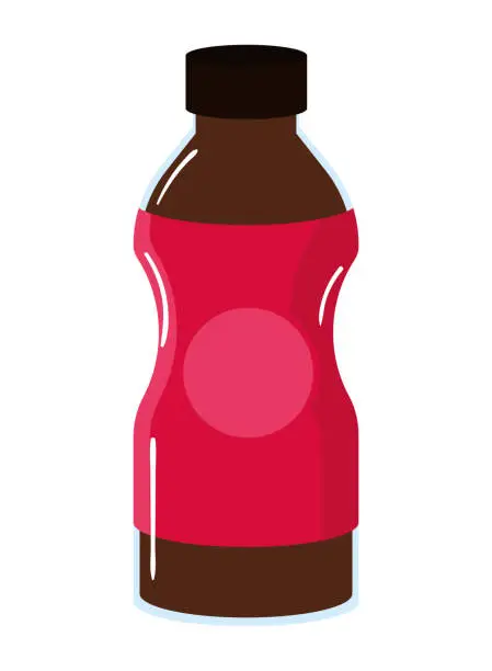 Vector illustration of soda black beverage