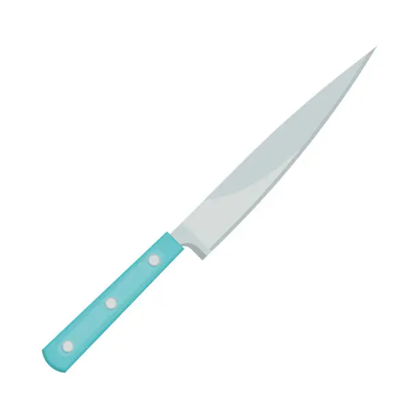 Vector illustration of filleting knife kitchen utensil