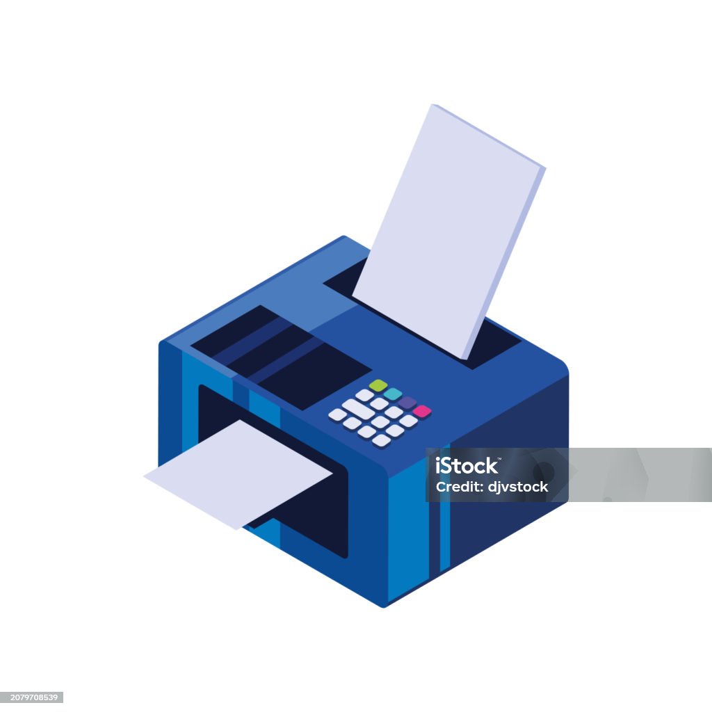 Scanner Isometric Isometric Printer And Scanner Stock Illustration - Download Image Now ...