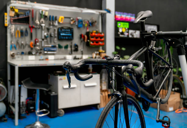 istock Bicycle at the mechanic 2079720324