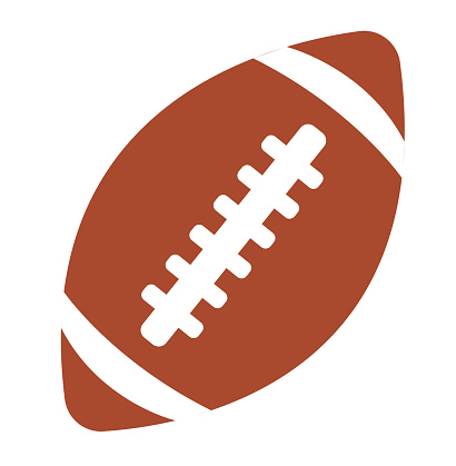 american football ball icon isolated