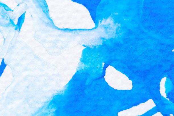 istock Abstract light blue watercolor on white paper. 2079753049