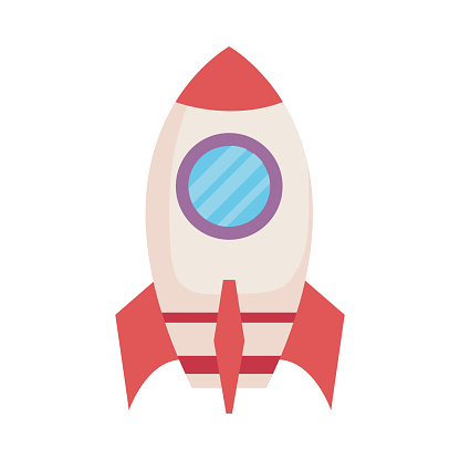 rocket launcher toy isolated icon