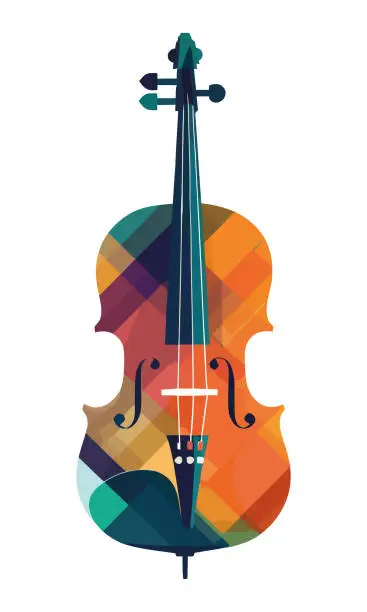 Vector illustration of DJV MAR 984 040523 AI Instruments Musical sin addstroke