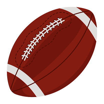 american football ball icon isolated