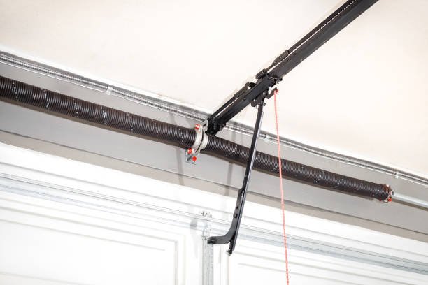 Overhead sectional door mechanism or components.