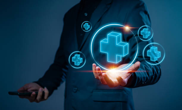 istock Businessman holding virtual blue plus sign to offer positive thing with thinking mindset or healthcare insurance symbol concept, like benefits, personal development, health insurance, growth concepts. 2080068853