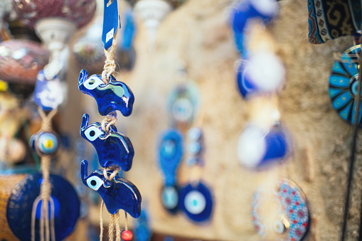 Evil Eye Beads  (Nazar Beads) at a Turkish souvenir market