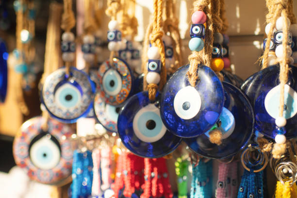 istock Evil Eye Beads  (Nazar Beads amulet) at a Turkish souvenir market 2080090577