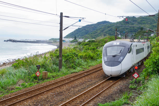 istock Limited express train running in Taiwan 2080128340