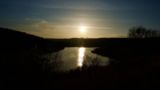istock Ankara Eymir lake sunset view. Lake at sunset. 2080303761