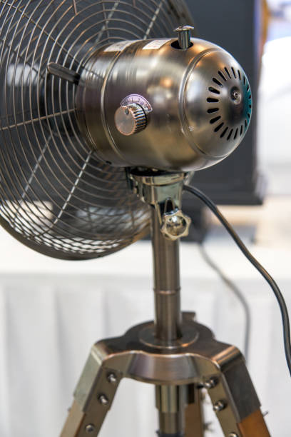 An exquisite retro all-metal electric fan