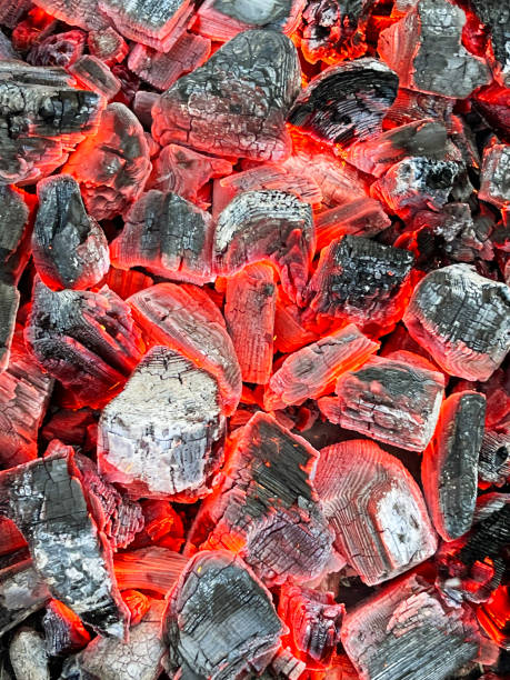 istock Close up view of hot coal 2080340581