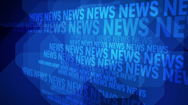 Information about global news, current affairs, and worldwide network in news broadcast background template News text abstract background for breaking headline news in worldwide network reportage breaking news stock pictures, royalty-free photos & images