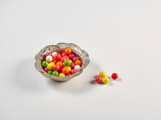istock Candy turkish style ramadan with coffee table style on the white table. 2080373368