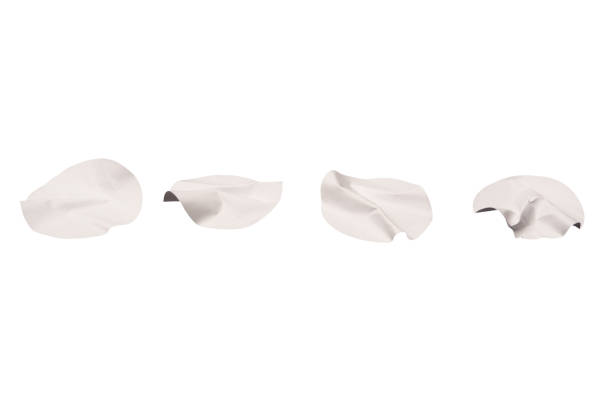 istock Round white stickers, blank tags labels isolated on a white background. 2080437554