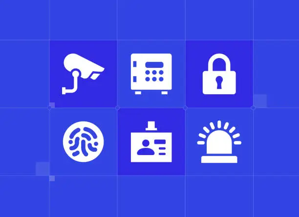 Vector illustration of Security icons