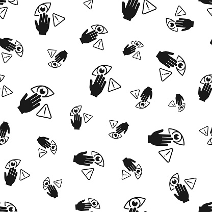 Seamless pattern with a icon of 