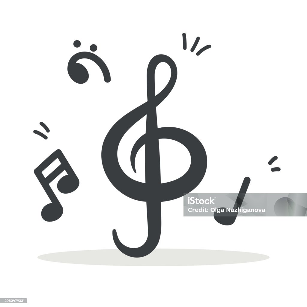 Musical Notes Entertainment Musical Notes Vector Stock Illustration - Download Image Now - Abstract ...
