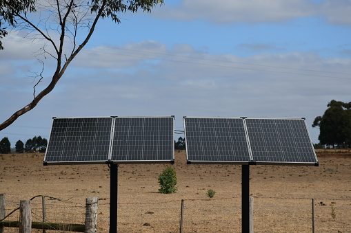 Solar panels in Australian outback