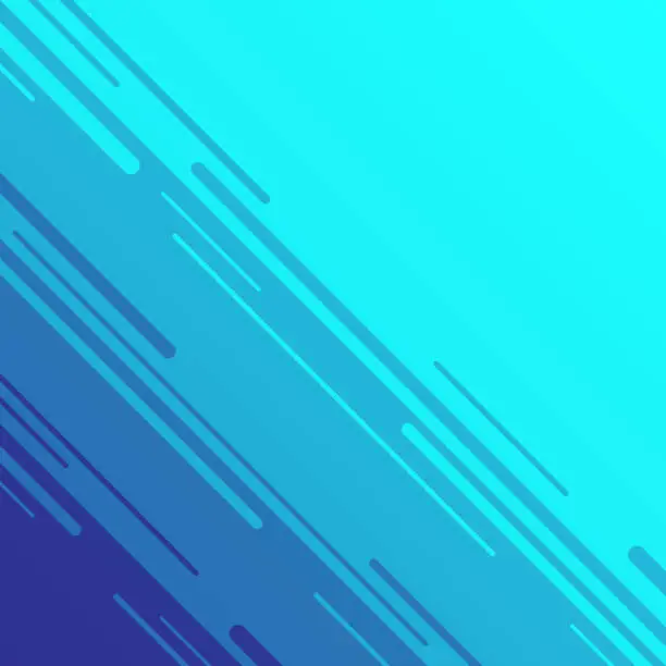 Vector illustration of Abstract design with diagonal lines and Blue gradient - Trendy background