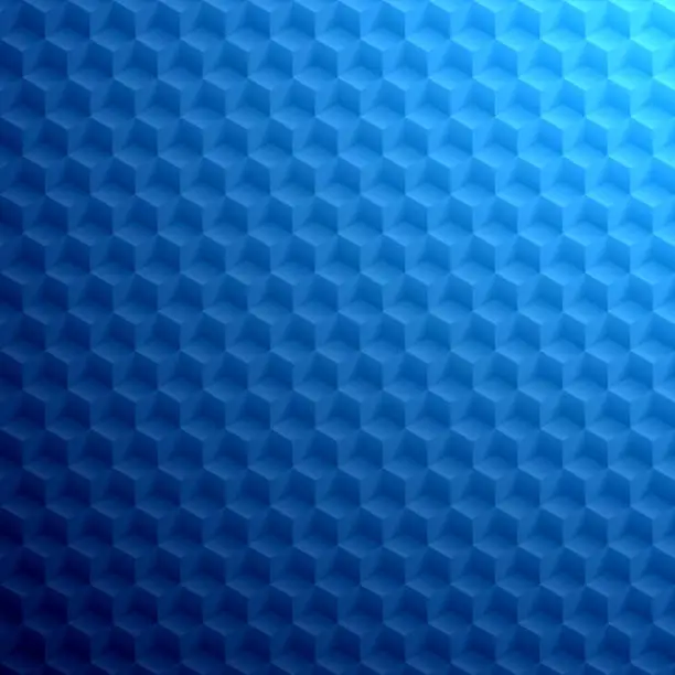 Vector illustration of Abstract blue background - Geometric texture