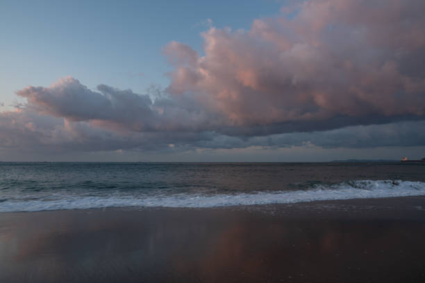 Beautiful sunrise and beach