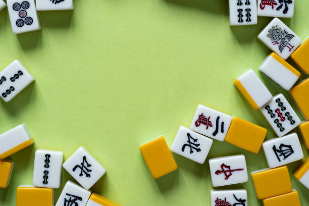 istock mahjong tiles on green background 2080544081