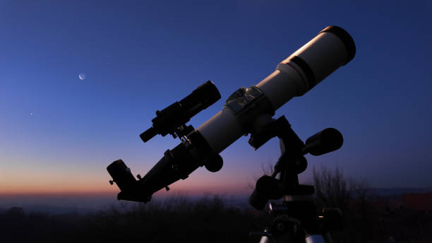 istock Astronomical telescope for observing stars, planets, Moon and other celestial objects. 2080622095